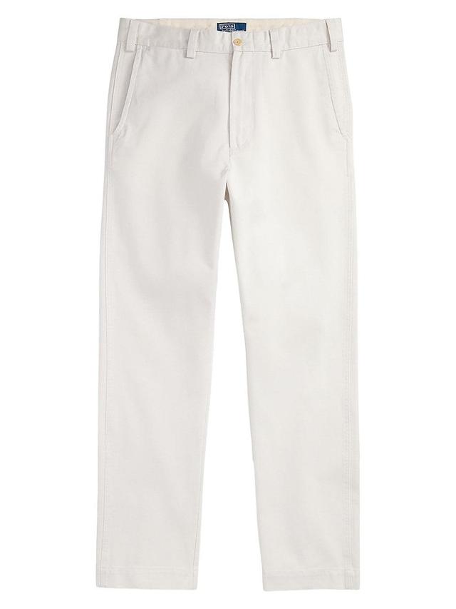 Mens Cotton Flat-Front Chino Pants Product Image