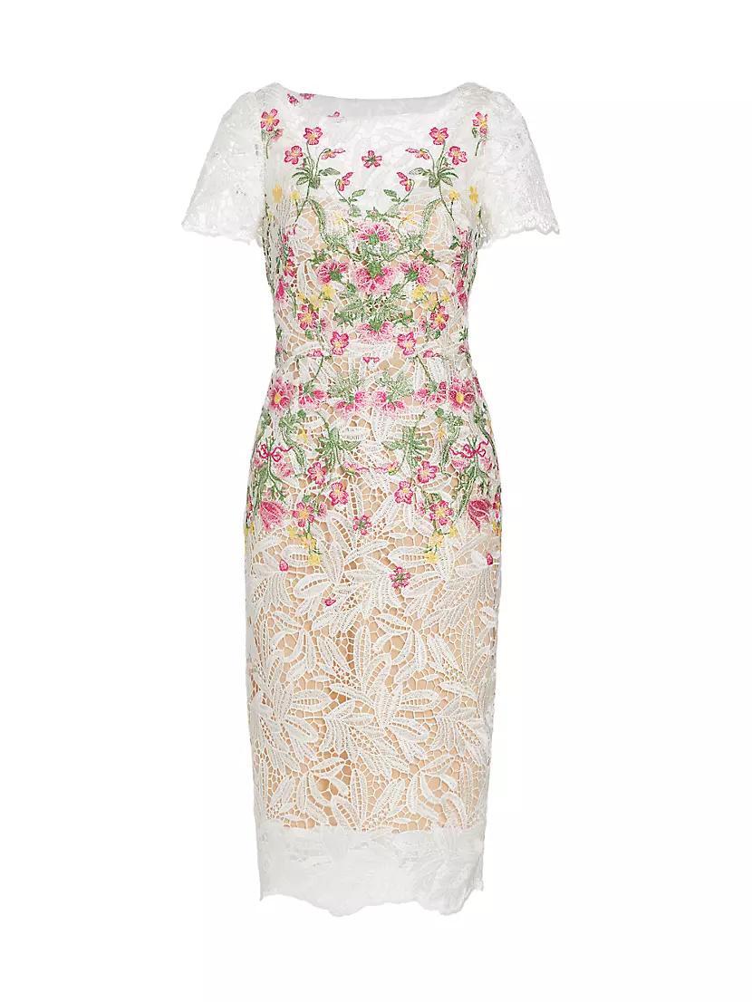 Guipure Lace Midi-Dress Product Image