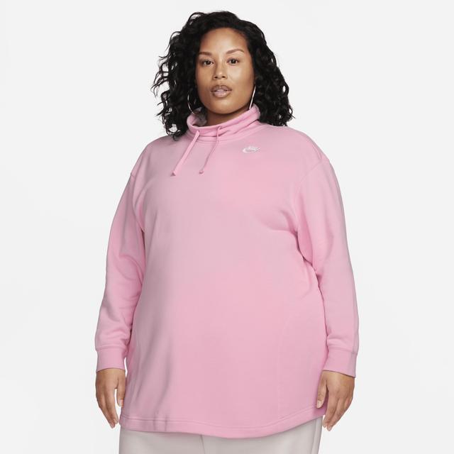 Womens Nike Sportswear Club Fleece Oversized Mock-Neck Sweatshirt (Plus Size) Product Image