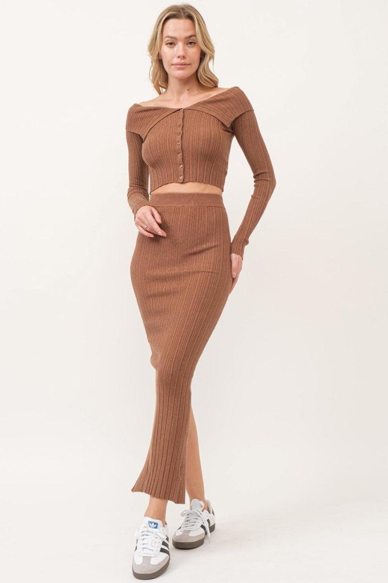 Ribbed Skirt Set product image