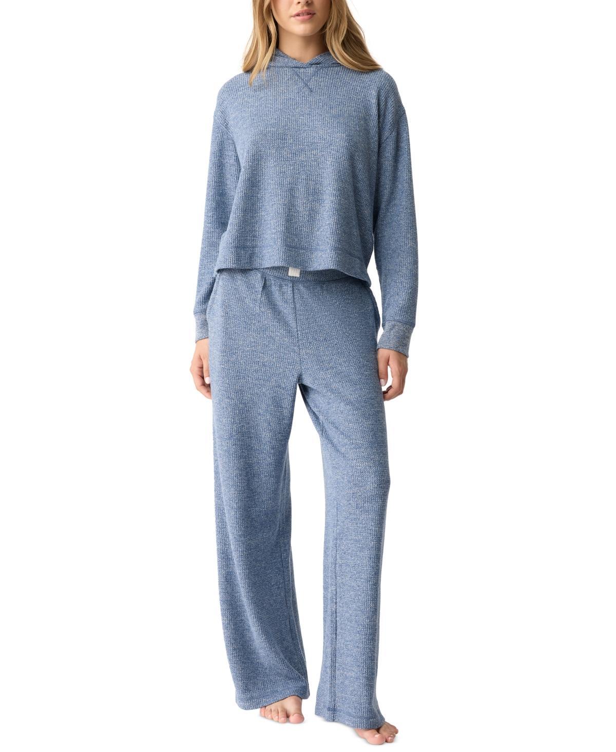 Gap GapBody Womens 2-Pc. Hooded Brushed Waffle Pajama Set Product Image