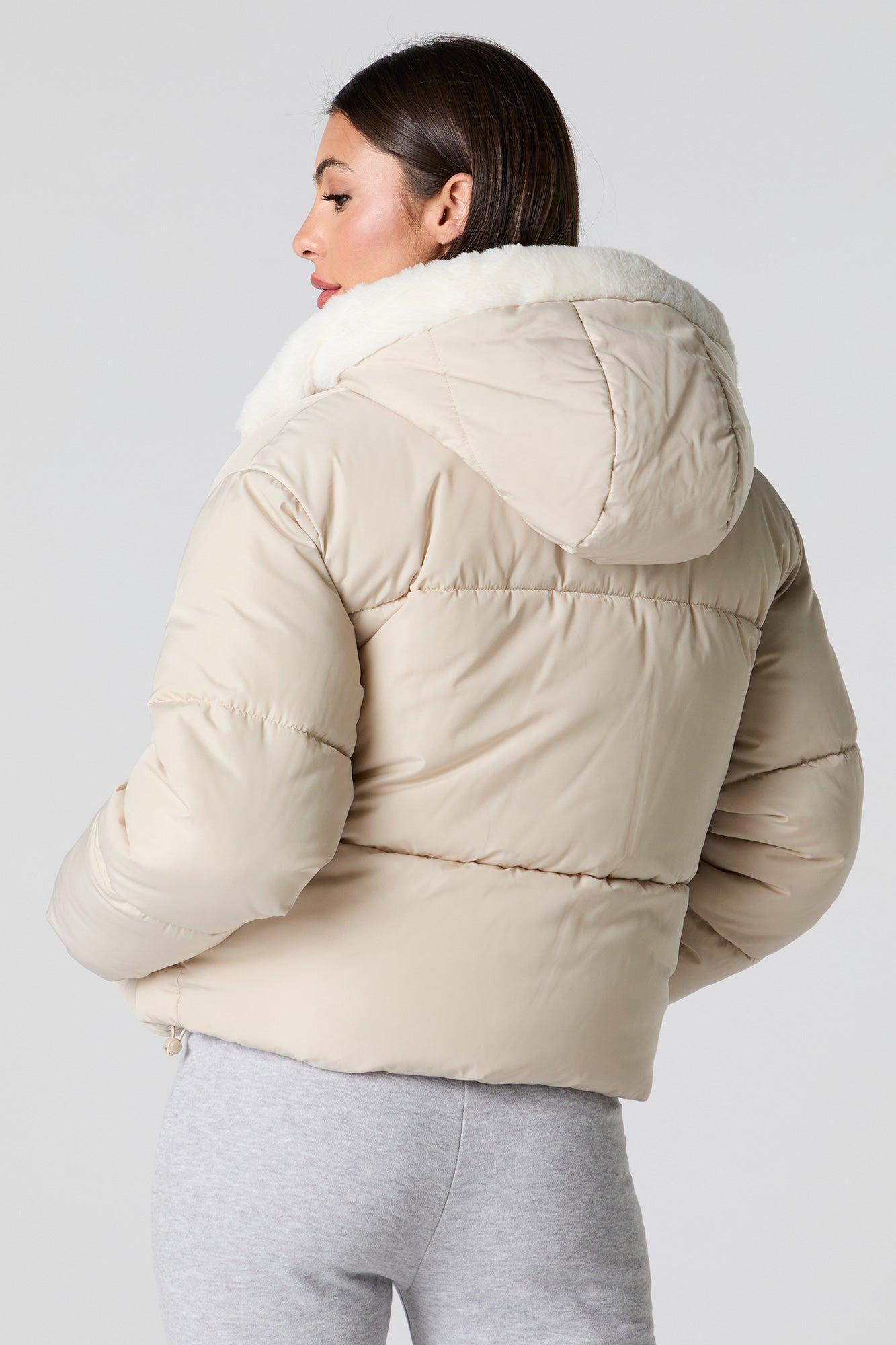 Faux Fur Lined Puffer Jacket Female Product Image