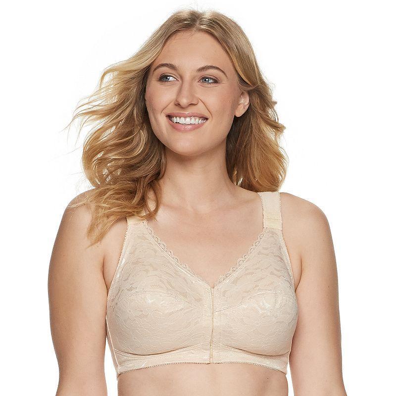 Lunaire Full Figure Front-Close Wireless Posture Bra 1628L, Womens Product Image