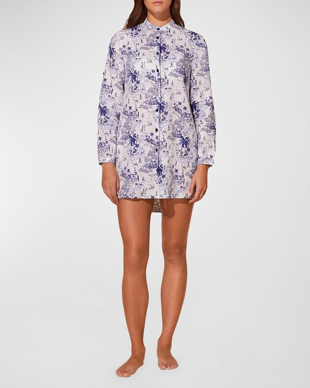 Riviera Printed Shirtdress Product Image