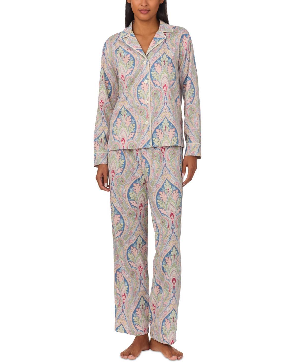 Lauren Ralph Lauren Womens 2-Pc. Printed Pajamas Set Product Image