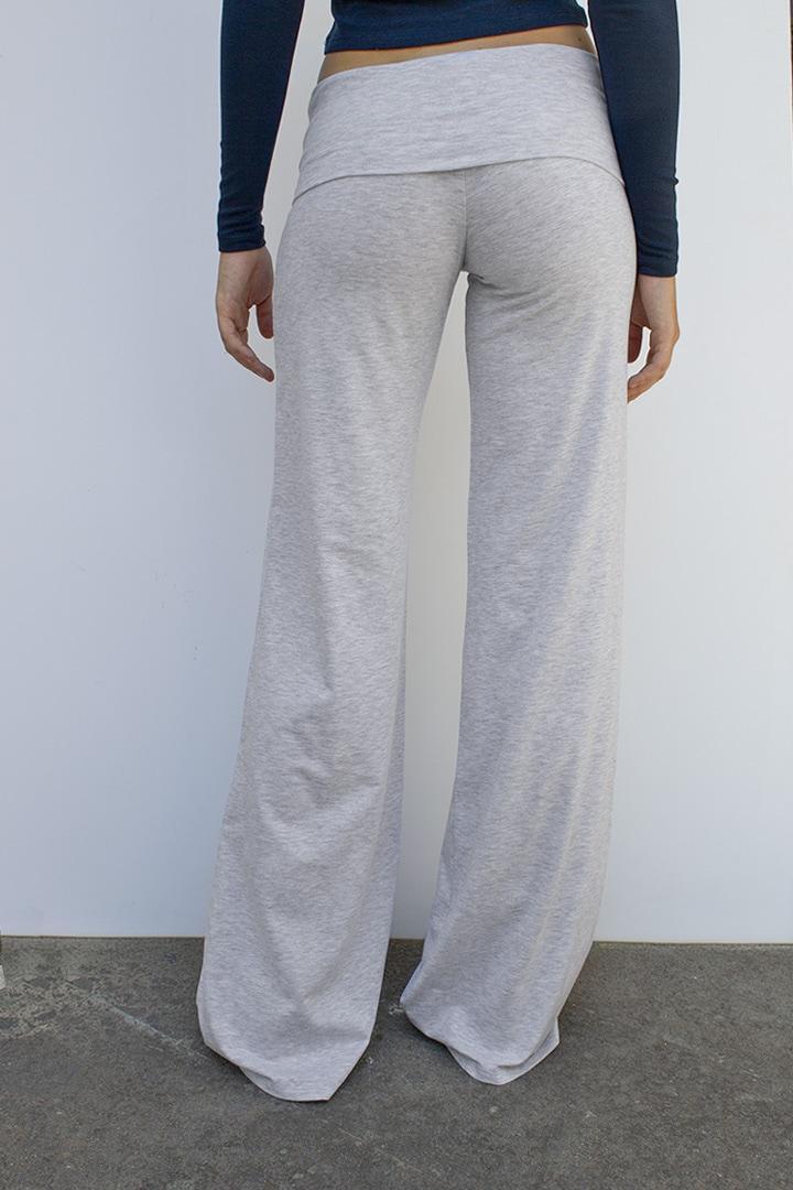 Wide-leg pants with cuffs Product Image