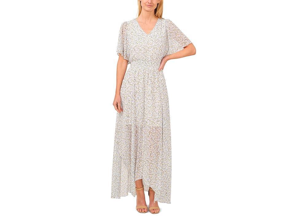 CeCe Floral Smocked Waist Maxi Dress Product Image