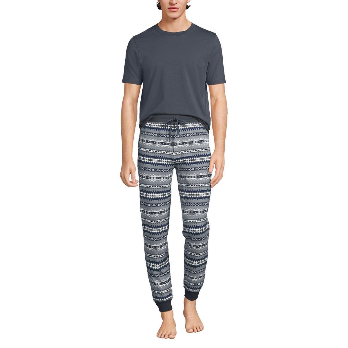 Mens Lands End Jersey Pajama Sleep Set Product Image