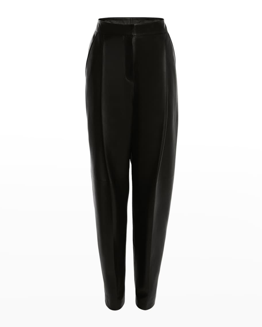 Leather Straight-Leg Pants Product Image