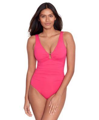 Ralph Lauren Ring Over The Shoulder One Piece Swimsuit Product Image