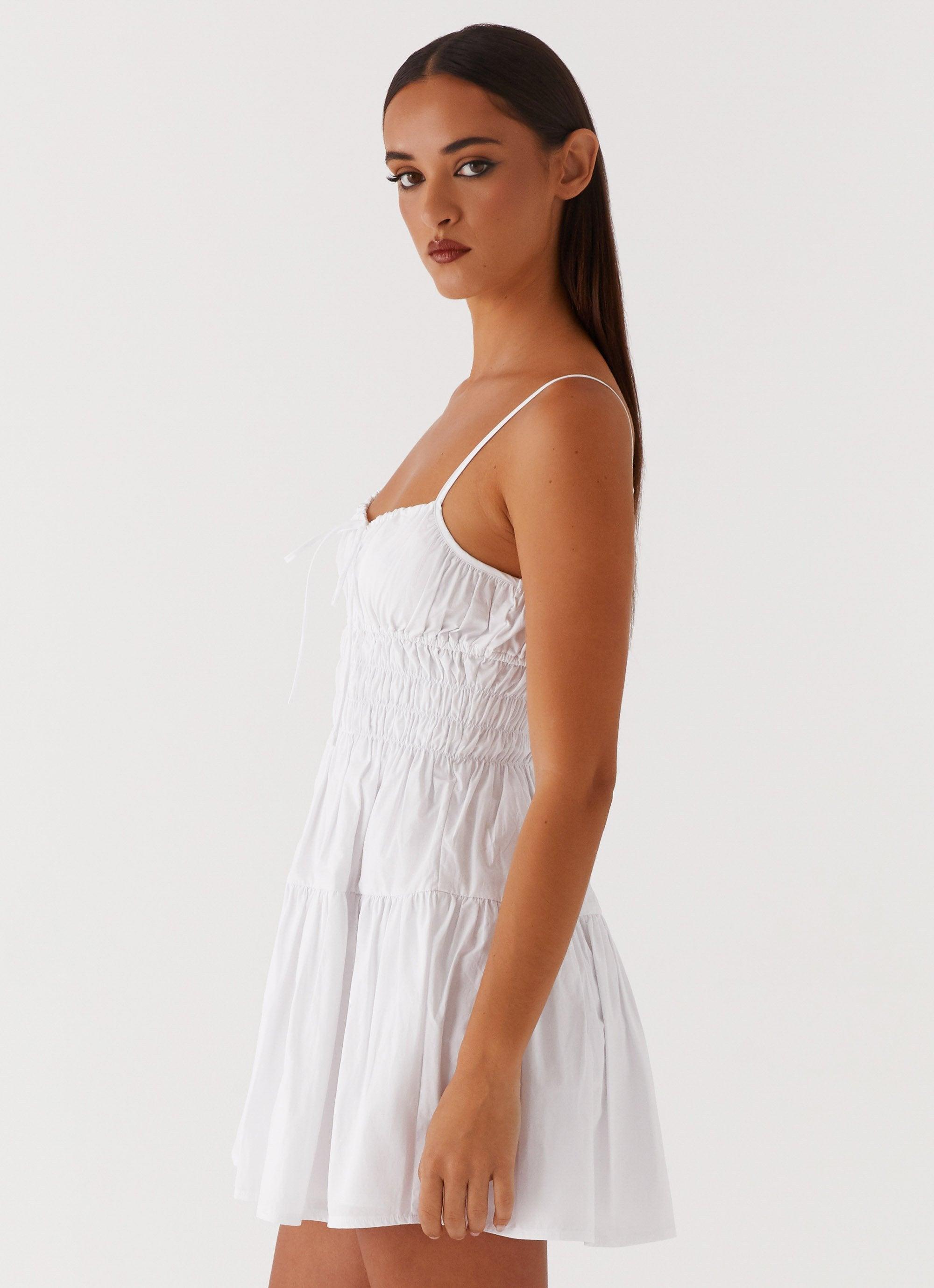 Adeline Cami Mini Dress - White Product Image