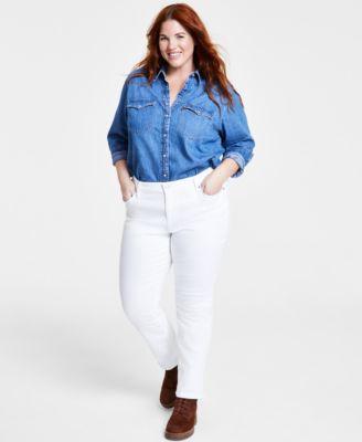 Levis Plus Size Classic Straight Leg Mid Rise Jeans Product Image