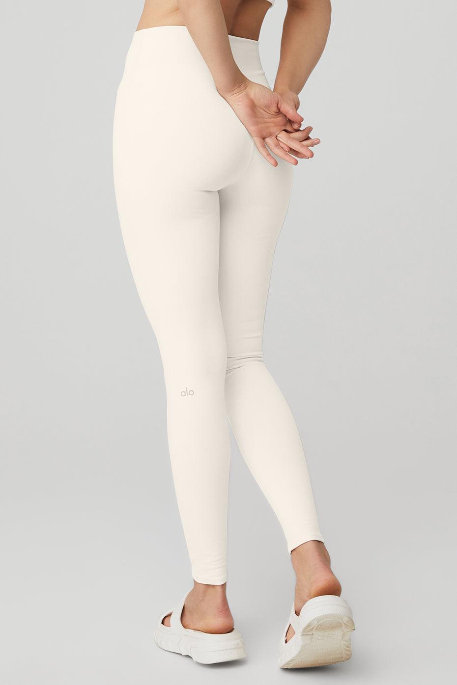 High-Waist Airbrush Legging - Ivory Product Image