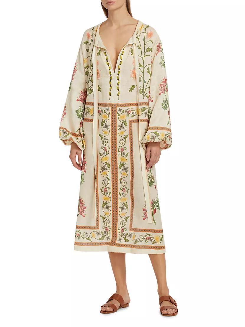 Zircon Bisuteria Linen Kaftan Dress Product Image