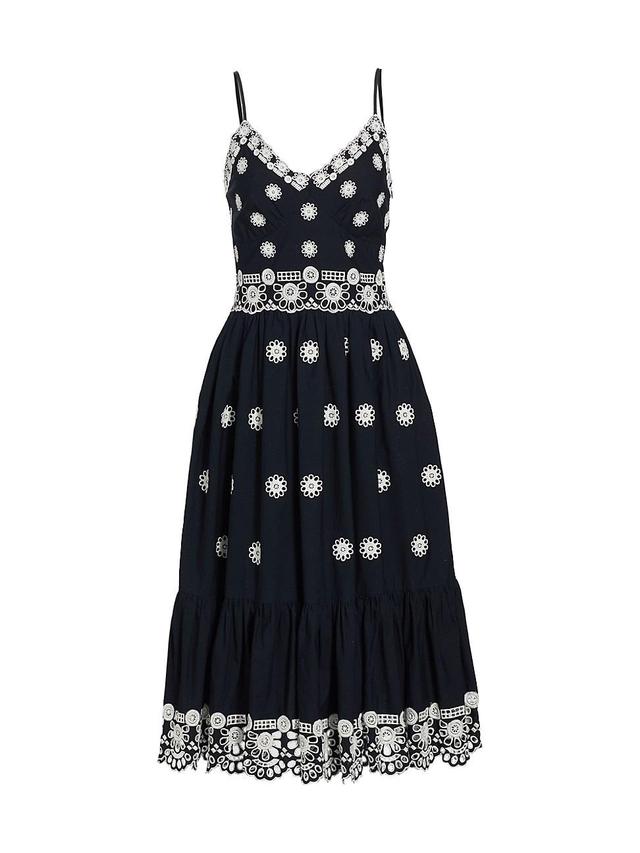 Sea New York Elysse Embroidered Midi Dress Product Image