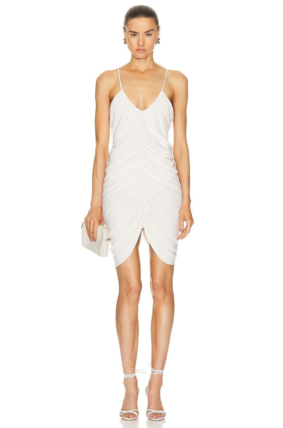 Norma Kamali Slip Diana Mini Dress in Ivory Product Image