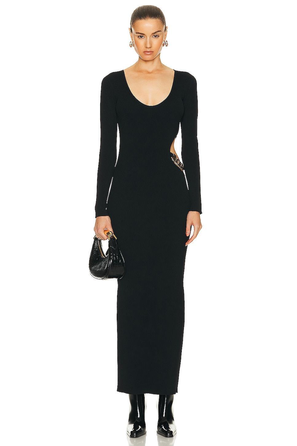 L'AGENCE Sloane Chain Cutout Knit Dress Product Image