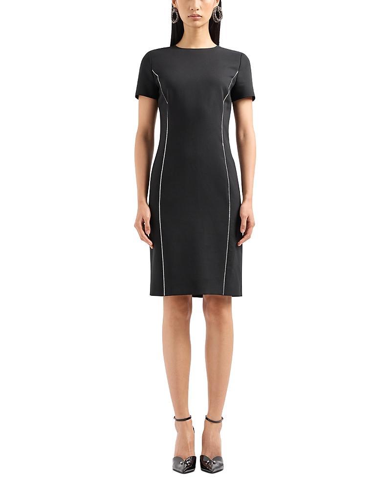 Womens Zip-Trim Techno Cady Dress Product Image