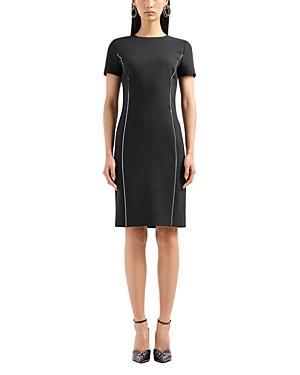 Womens Zip-Trim Techno Cady Dress Product Image