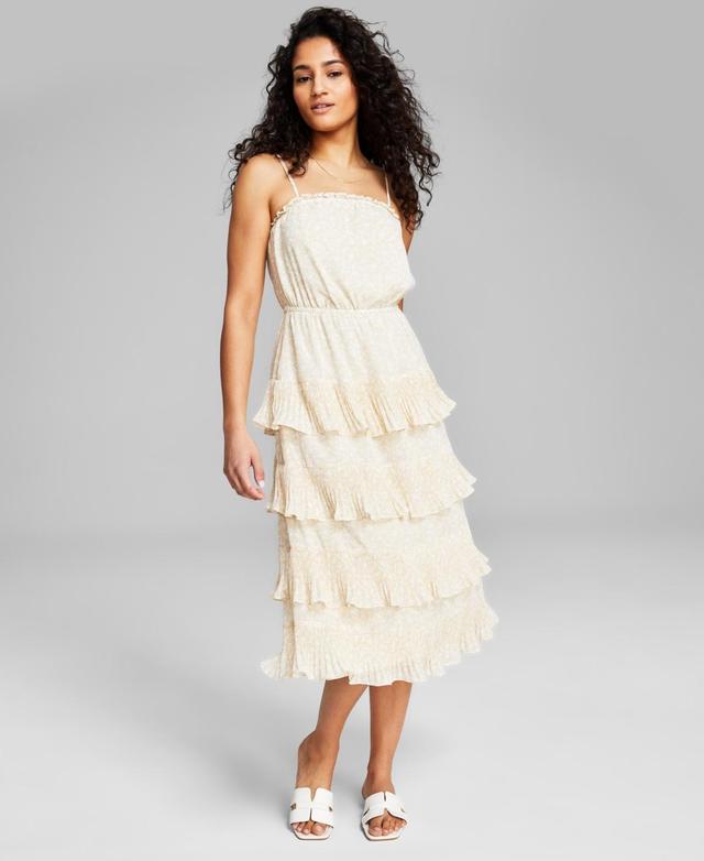 And Now This Womens Tiered Sleeveless Midi Dress, Created for Macys Product Image