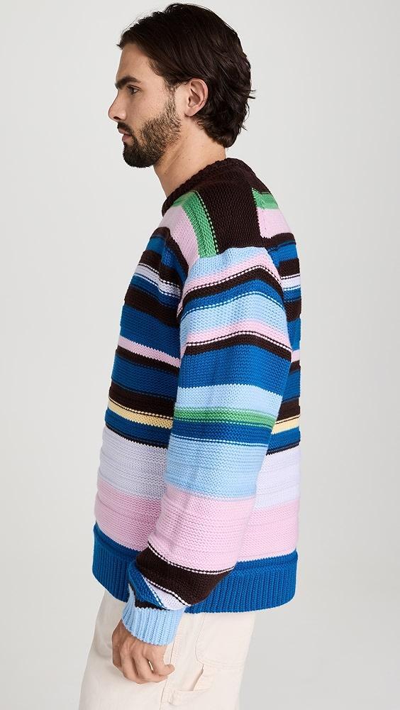 JW Anderson Multi Stripe Crew Neck Sweater | Shopbop Product Image