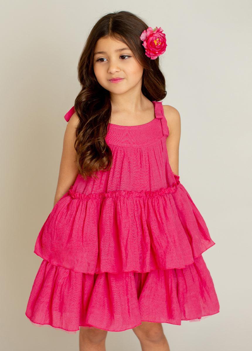 Banyu Dress in Fuchsia Product Image