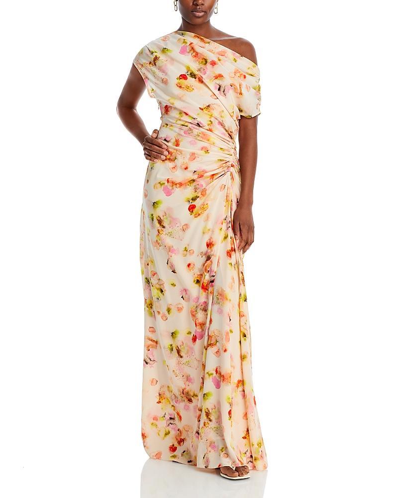 Poppy Floral Off-The-Shoulder Gown Product Image