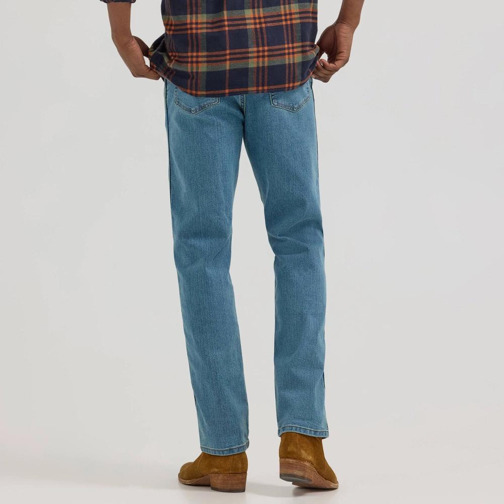 Wrangler Men's Relaxed Fit Straight Jeans - Light Wash 38x32 Product Image