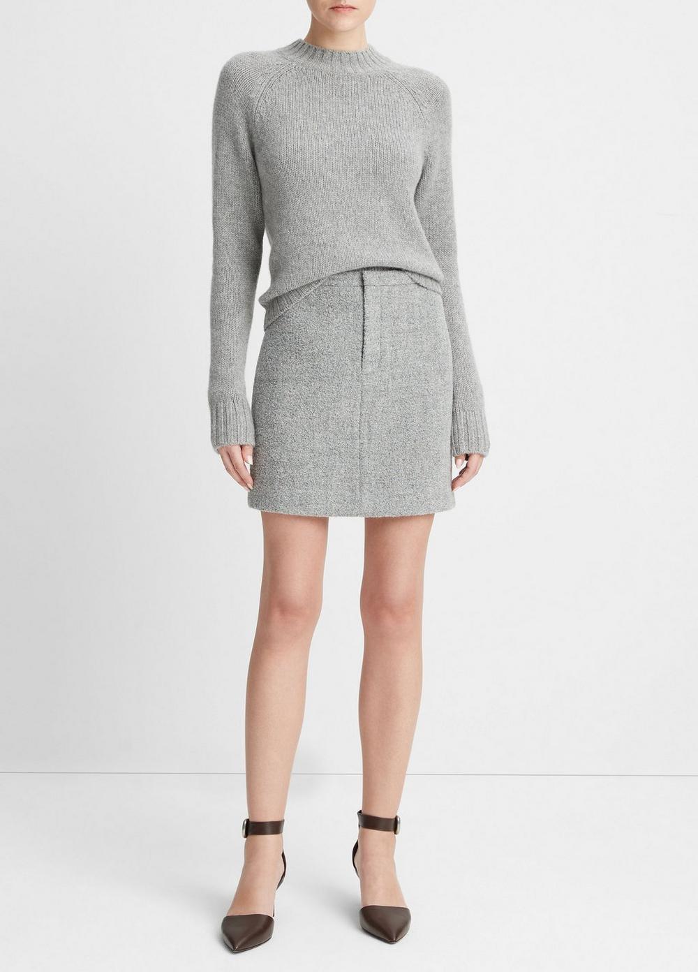 Pebble-Textured Mini Skirt Product Image