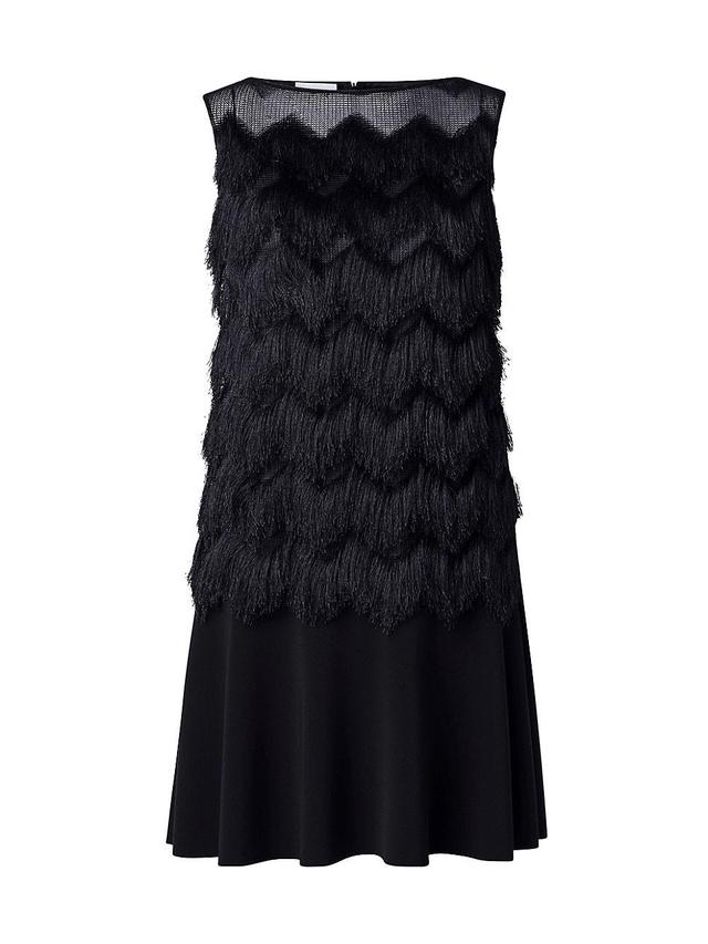 Womens Sleeveless Fringe Dress Product Image