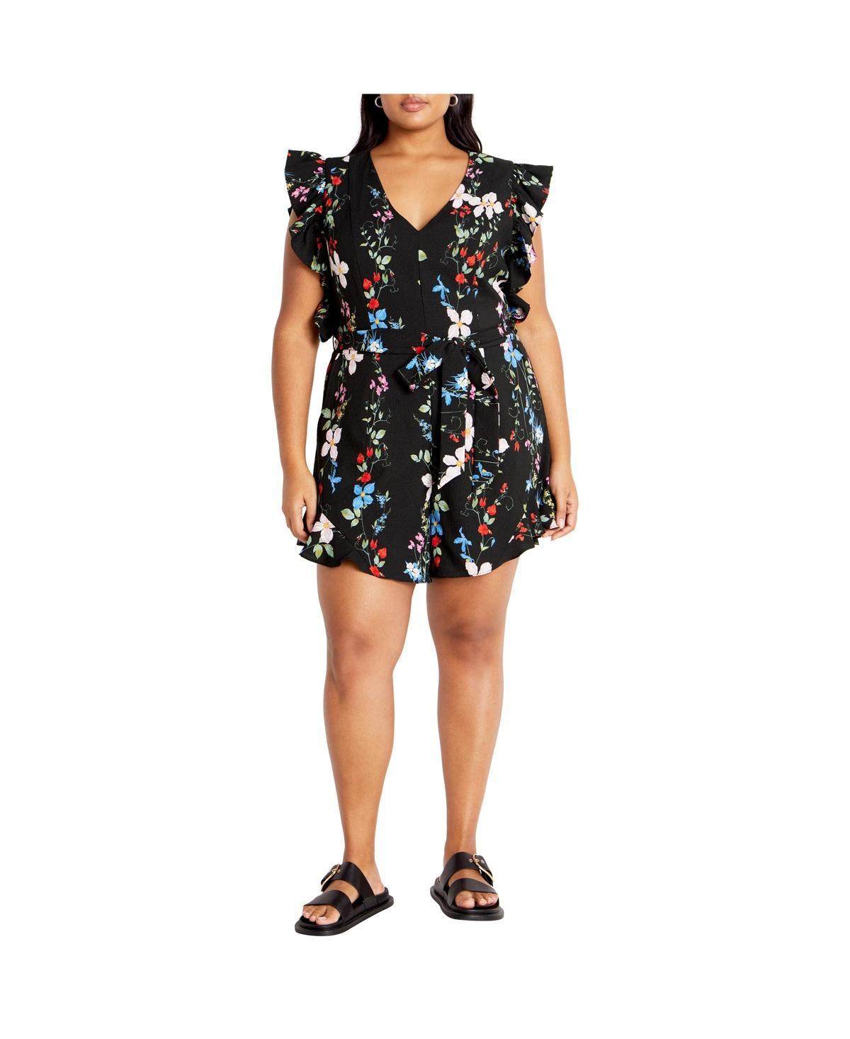 City Chic Womens Fee Print Romper product image