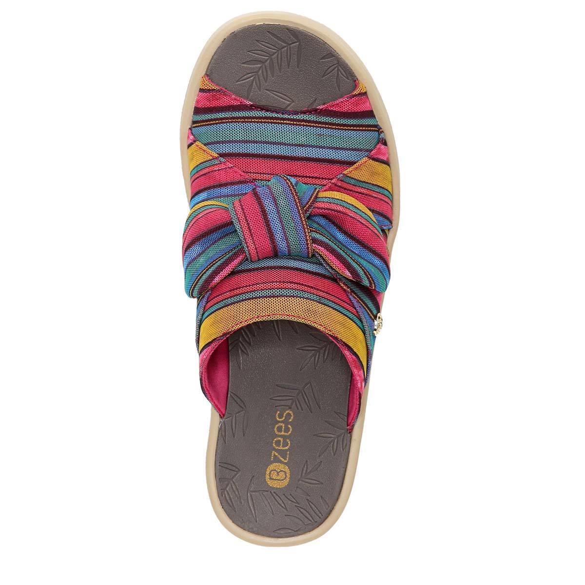 BZees Smile Wedge Slide Sandal Product Image