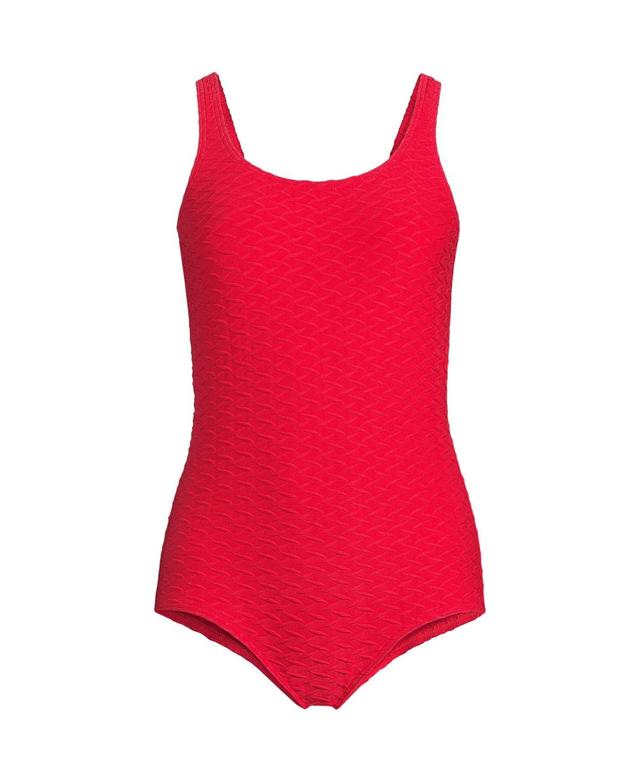 Womens Texture Tugless One Piece Swimsuit Product Image