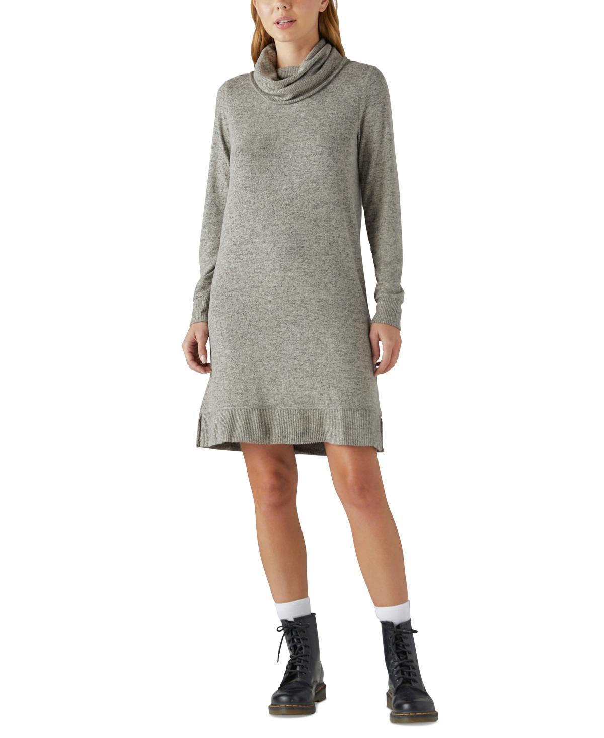 Lucky Brand Womens Mock-Neck Sweater Dress product image