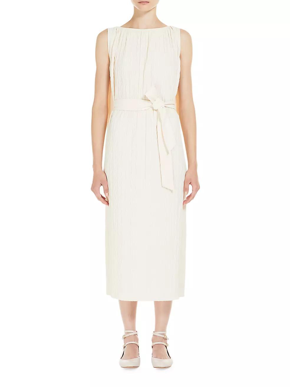 Plissé Jersey Midi-Dress Product Image