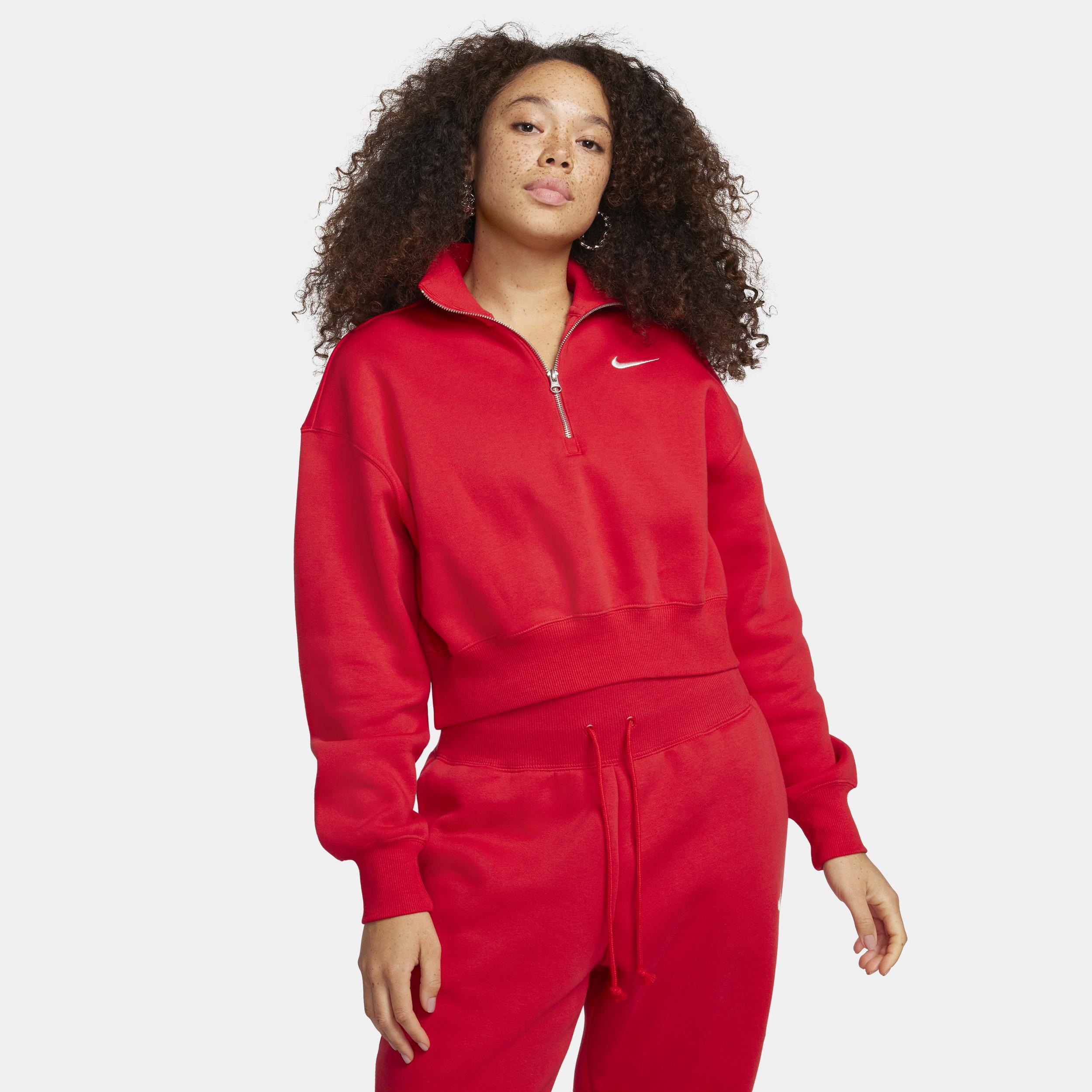 Nike Sportswear Phoenix Fleece Women's 1/2-Zip Cropped Sweatshirt Product Image