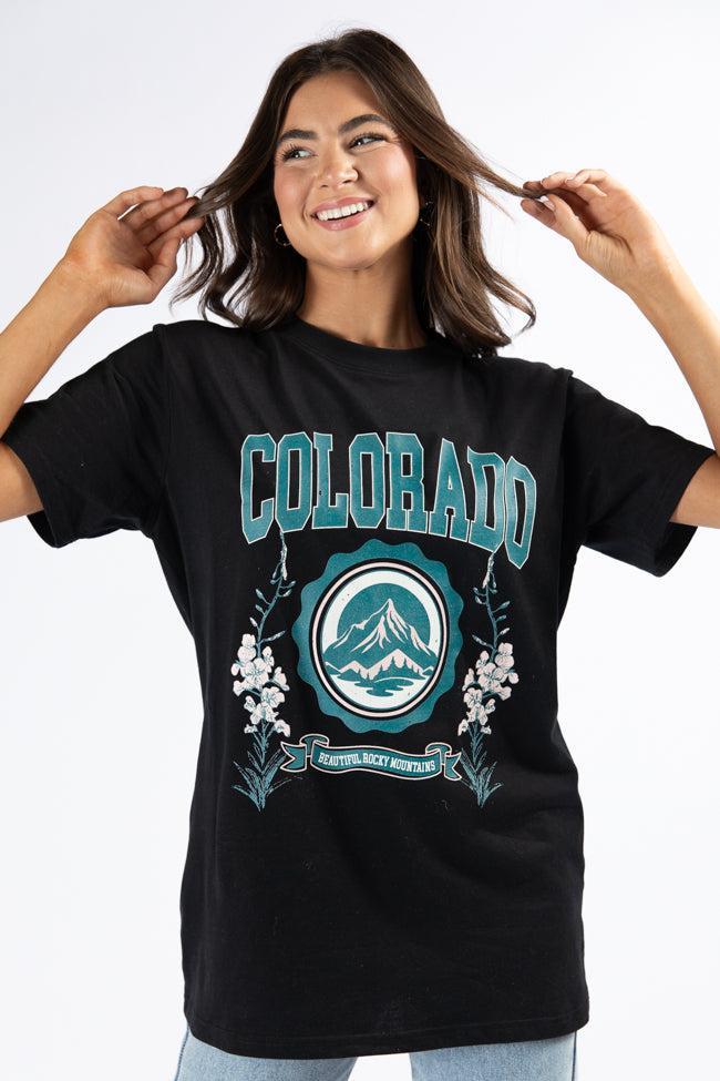 Colorado Black Oversized Graphic Tee Product Image