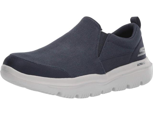 SKECHERS Performance Go Walk Evolution Ultra - 54736 (Navy/Gray) Men's Slip on Shoes Product Image