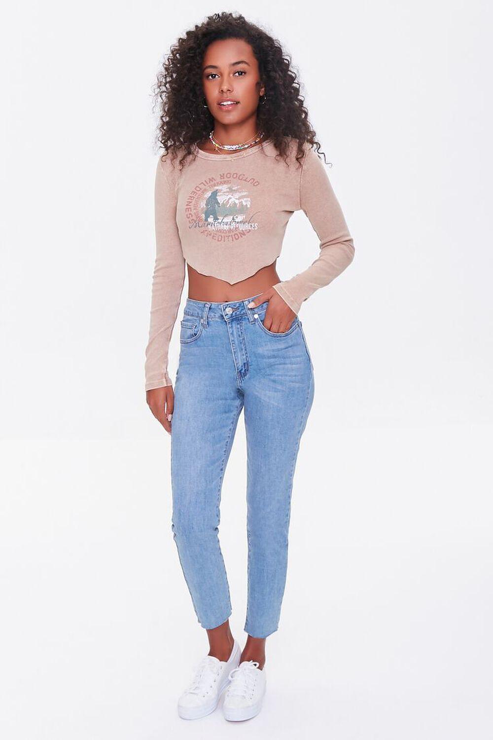 Outdoor Wilderness Graphic Crop Top | Forever 21 Product Image