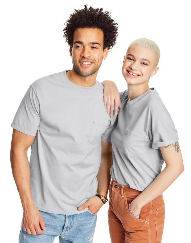 Hanes Beefy-T Unisex Pocket T-Shirt, Value 2-Pack Deep Royal 3XL Product Image