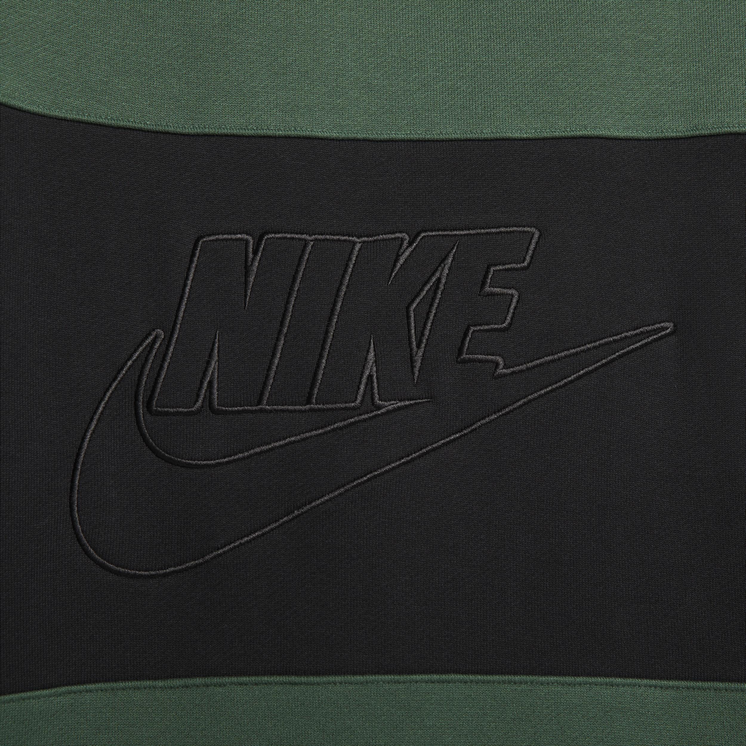 Nike Mens Club French Terry Color-Blocked Crew Product Image