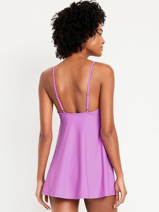 Twist-Front Swim Dress Product Image