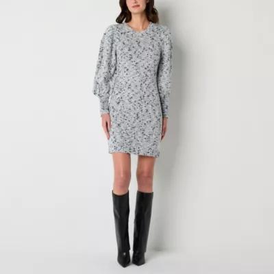 Melonie T Womens Long Sleeve Sweater Dress Product Image