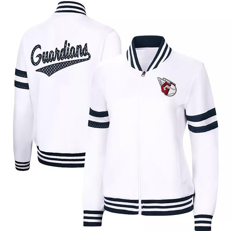 Womens G-III 4Her by Carl Banks White Cleveland Guardians Pre-Game Full-Zip Track Jacket Product Image