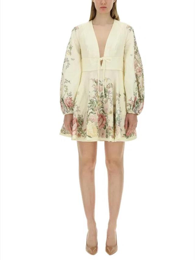 ZIMMERMANN Mini Dress In Multicolour Product Image