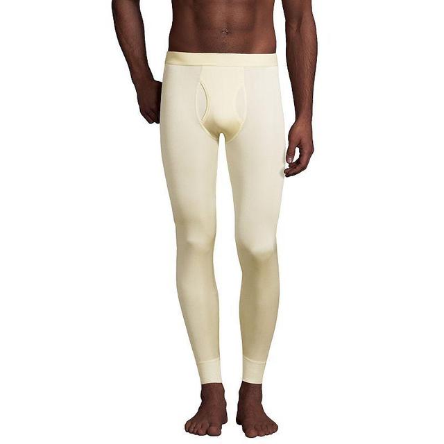 Mens Lands End Silk Long Underwear Pants White Product Image