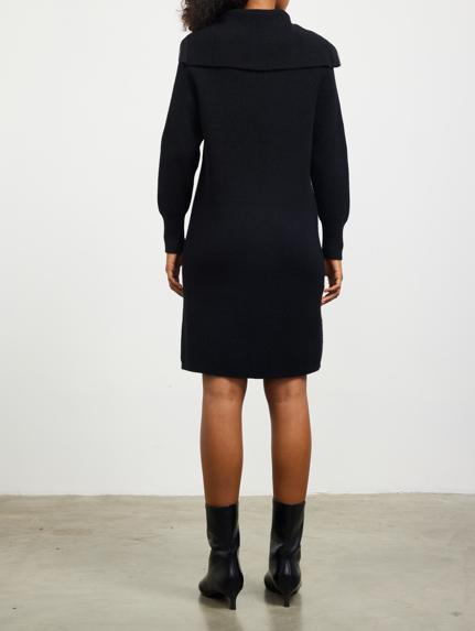 Zip Up Mock Sweater Dress Product Image