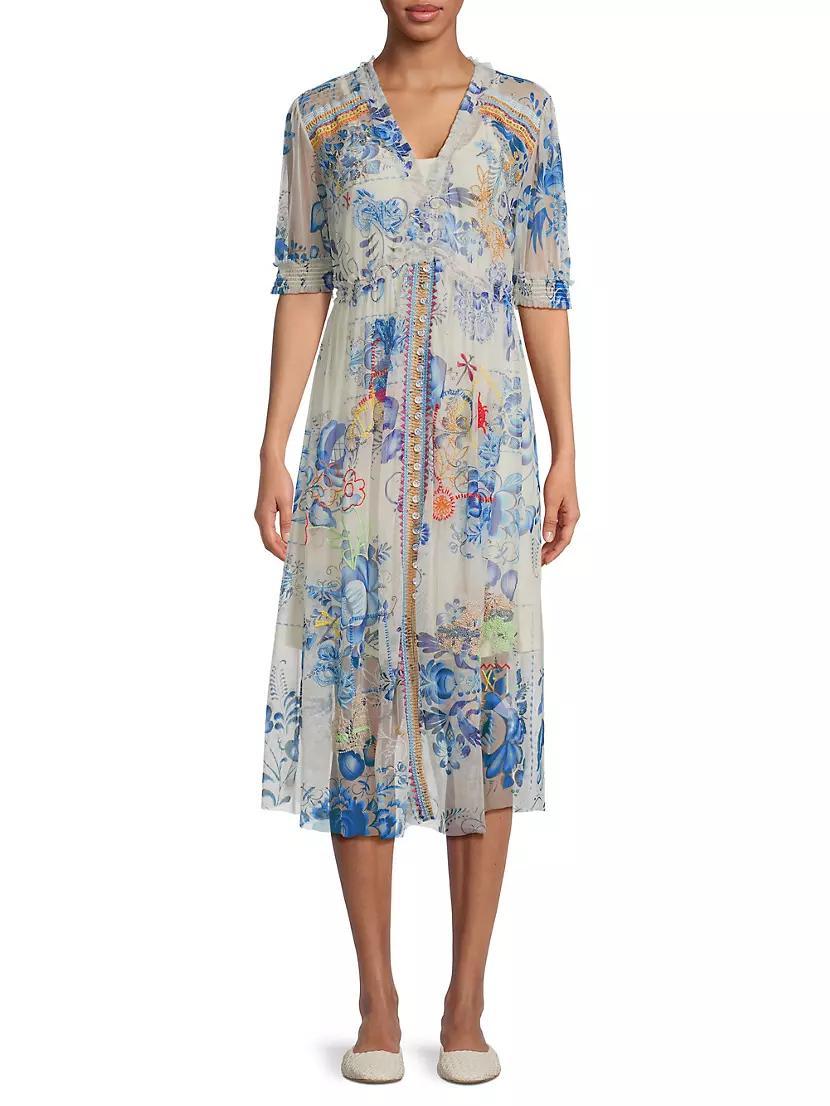 Mazzy Floral Ruched Dress Product Image