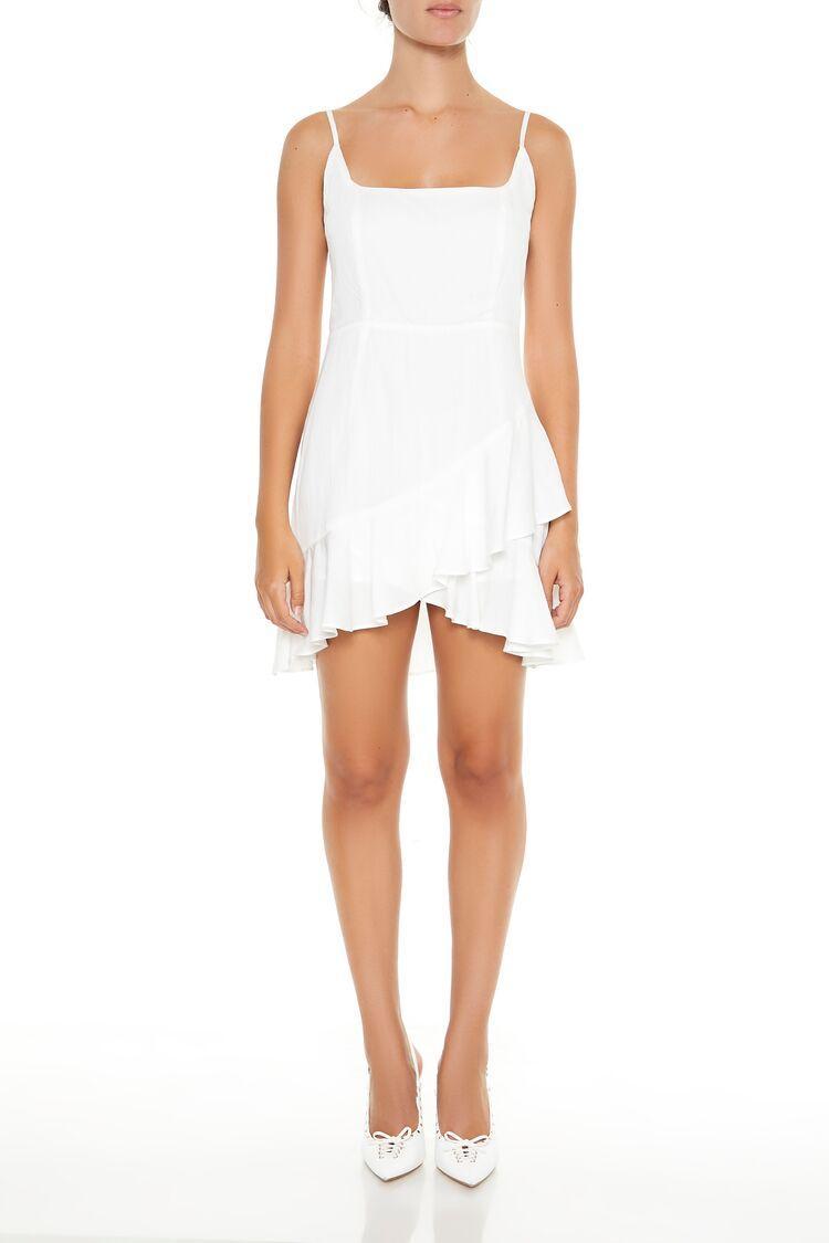 Flounce Tulip-Hem Mini Dress | Forever 21 Product Image