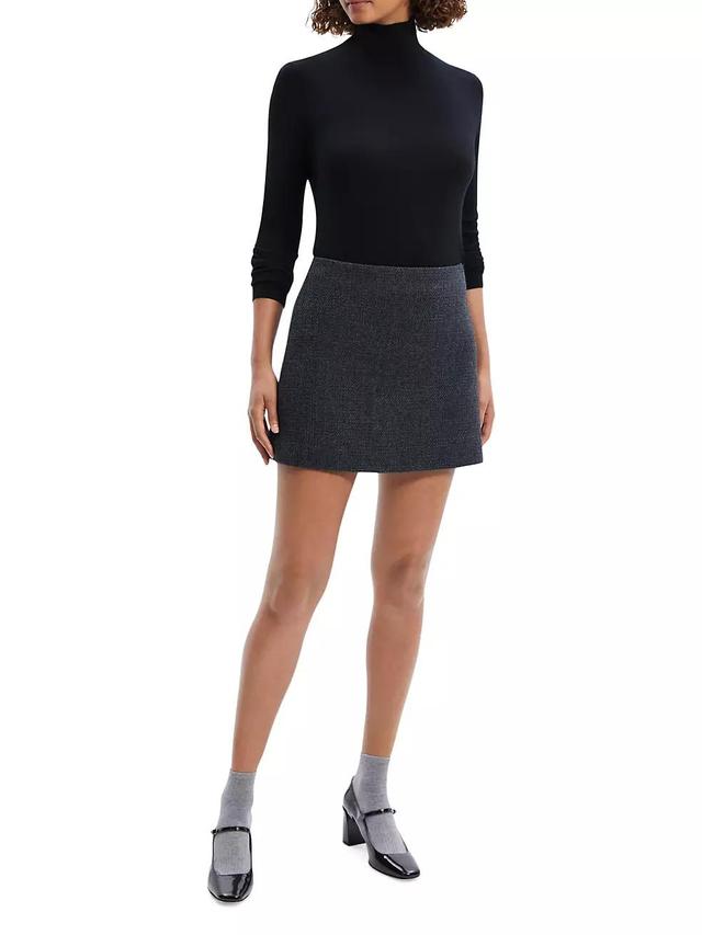 Plush Tweed Miniskirt Product Image